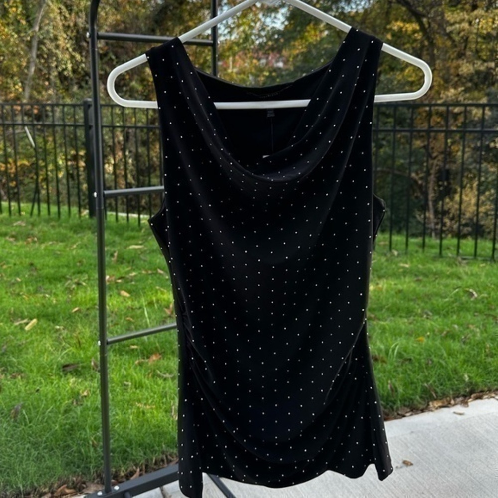 NWT White House Black Market Black Blouse